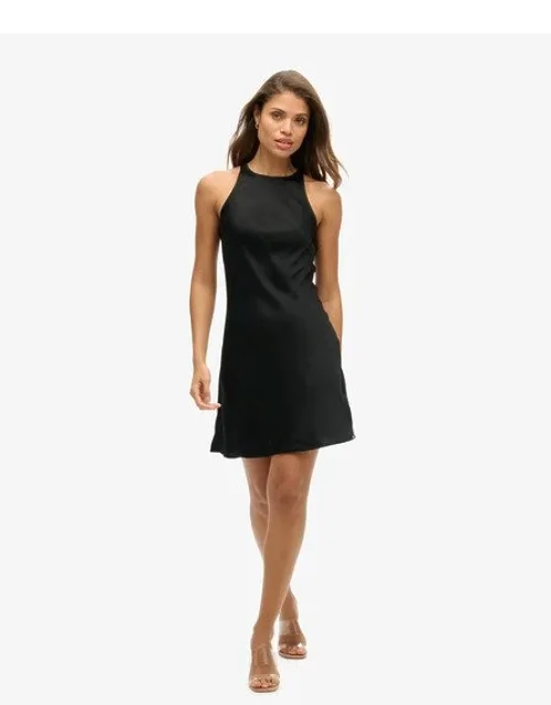Satin Racer Mini Dress