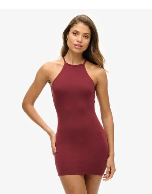 Strappy Racer Jersey Mini Dress