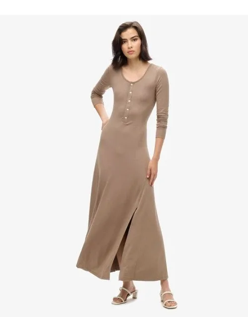 Half Zip Midi Dress