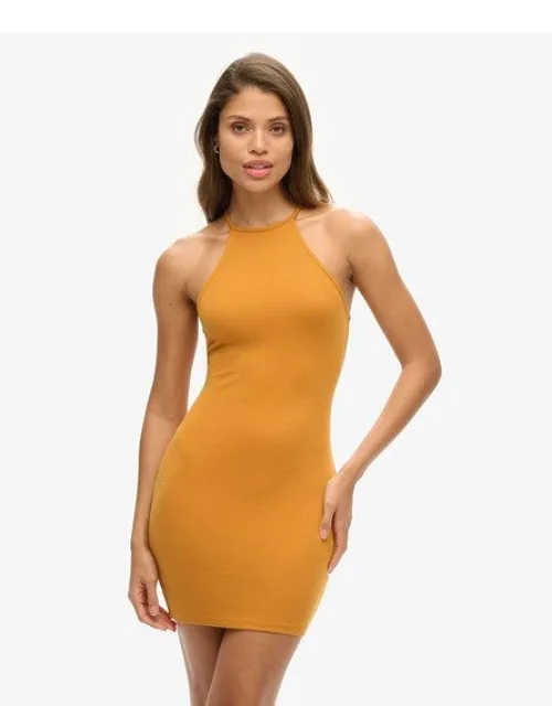 Strappy Racer Jersey Mini Dress