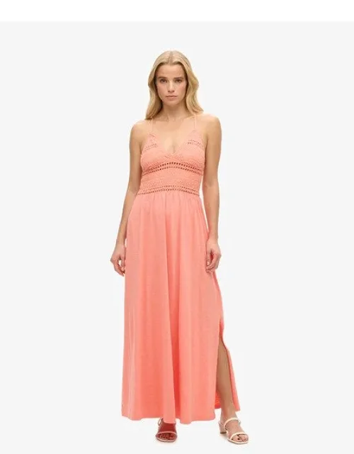 Jersey Lace Maxi Dress