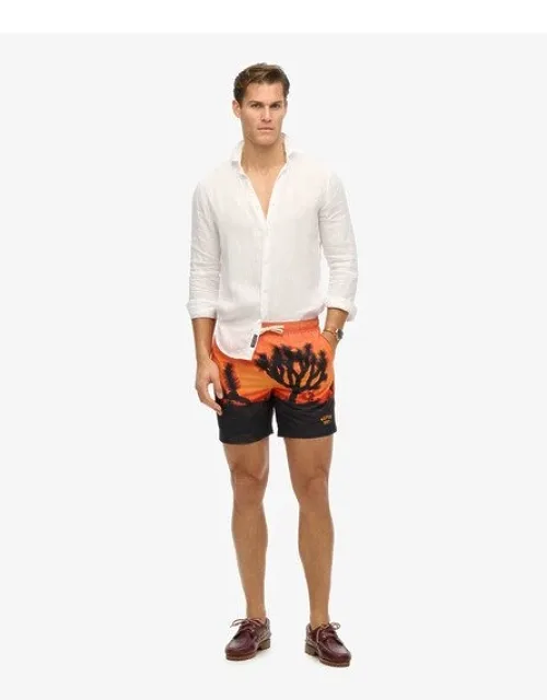 Photographic 17-inch Recycled Swim Shorts