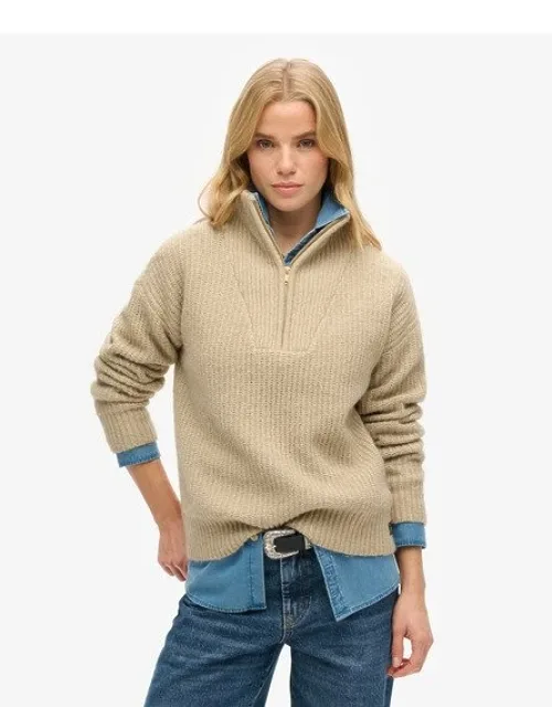 Essential Zip Neck Jumper
