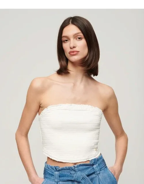 Smocked Bandeau Top