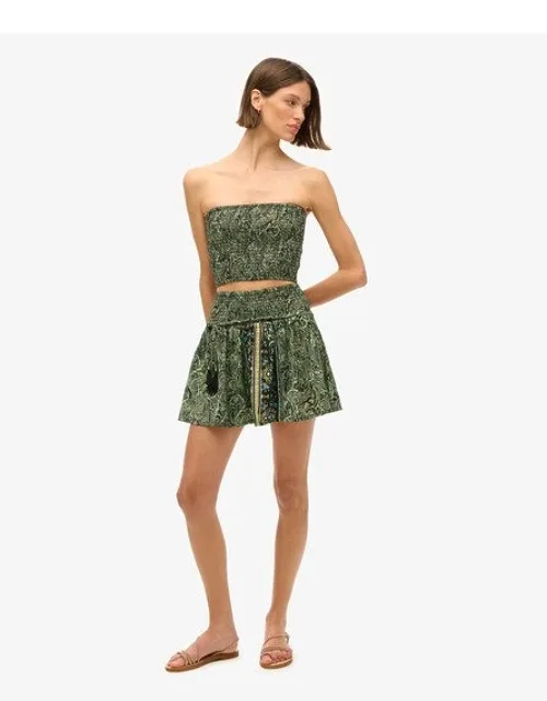 St Tropez Paisley Mini Skirt