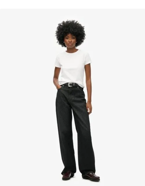Cotton Wide Leg Jeans