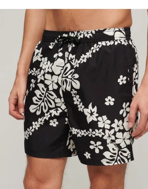 Recycled Hawaiian Print Swim Shorts