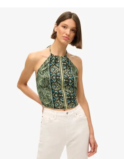 St Tropez Paisley Halter Top