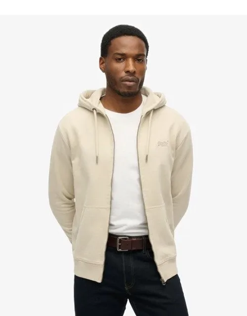Superdry Essential Logo Zip Hoodie Slim Fit Midweight Zip-through