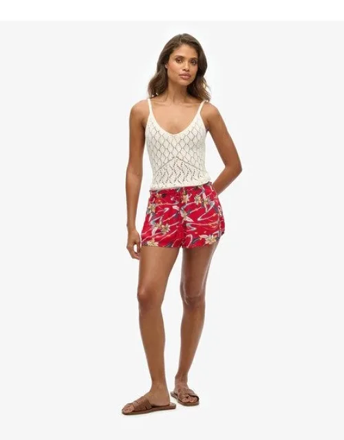 Vintage Beach Printed Shorts