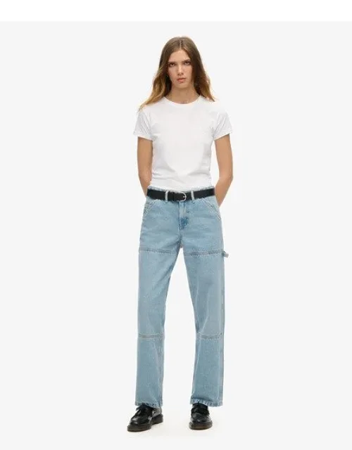 Mid Rise Denim Carpenter Jeans