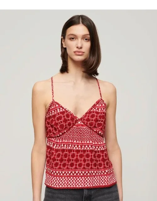 Printed Woven Cami Top