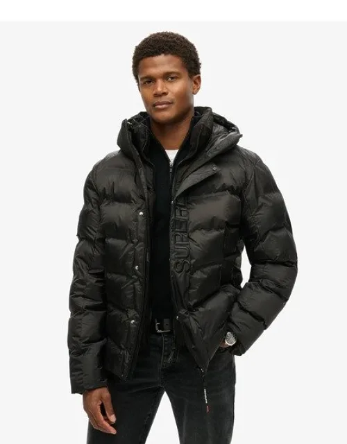 Hooded City Graphic Puffer Jacket