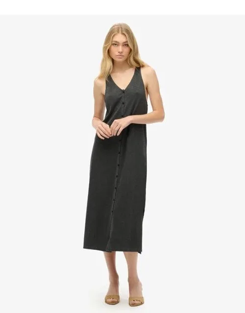 Beach Jersey Vest Midi Dress