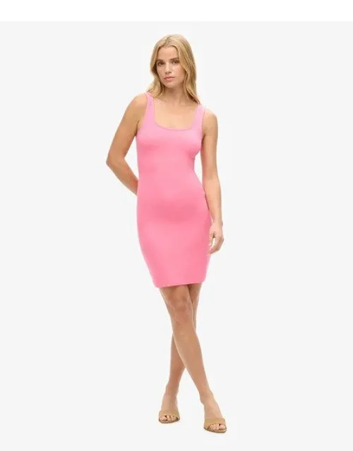 Square Neck Jersey Mini Dress