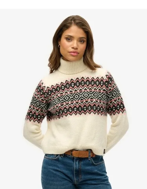 Fairisle Pattern Roll Neck Jumper