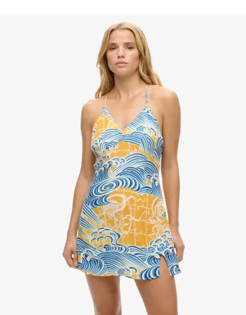 Printed Mini Slip Dress