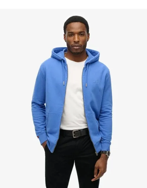 Essential Logo Zip Hoodie - Slim Fit, Midweight With Drawcord Hood Adjuster