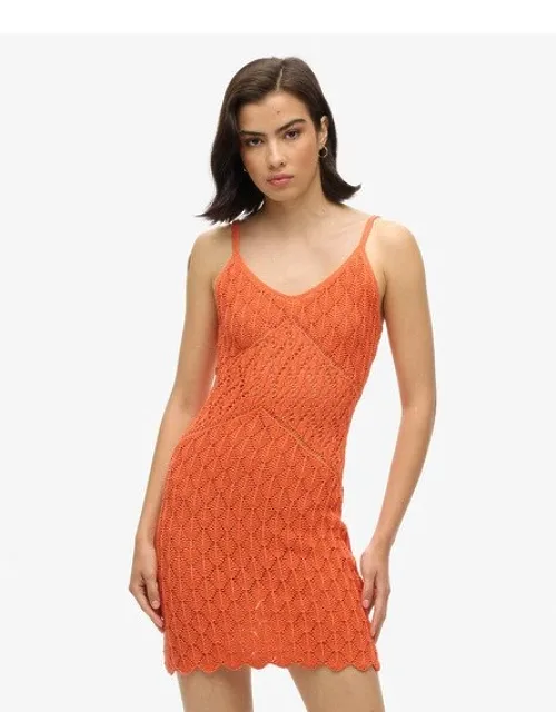 Crochet Cami Mini Dress