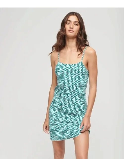 Printed Cami Jersey Mini Dress