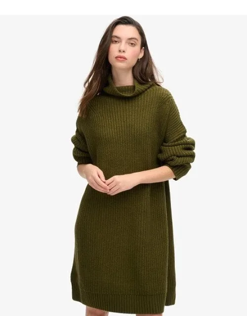 Chunky Rib Knit Jumper Dress