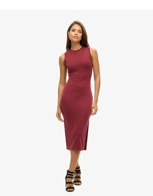 Back Detail Jersey Midi Dress
