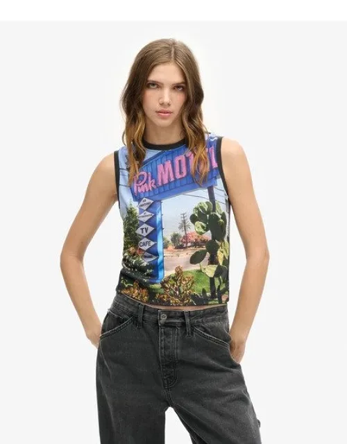 Sub Print Vest Top