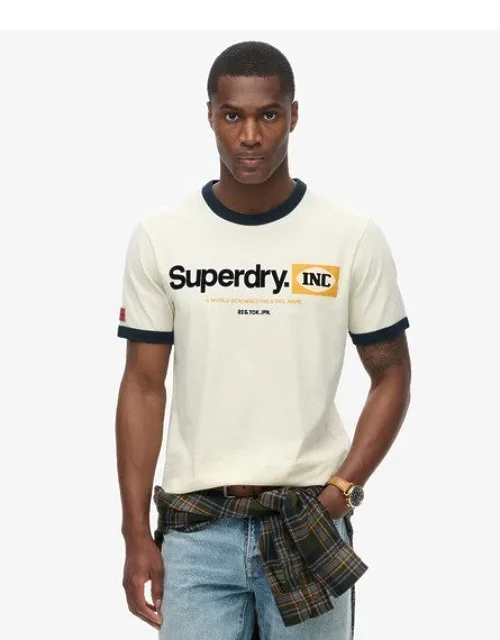 Core Logo Ringer Workwear Graphic T-shirt