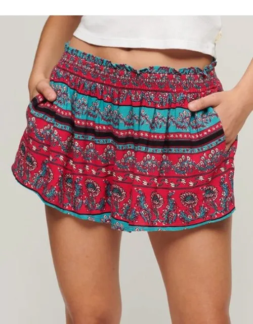 Smocked Beach Shorts