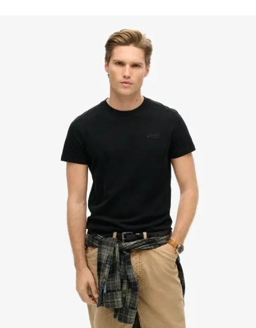 Superdry Organic Cotton Essential Logo T-shirt - Slim Fit, Ribbed Crew Neck