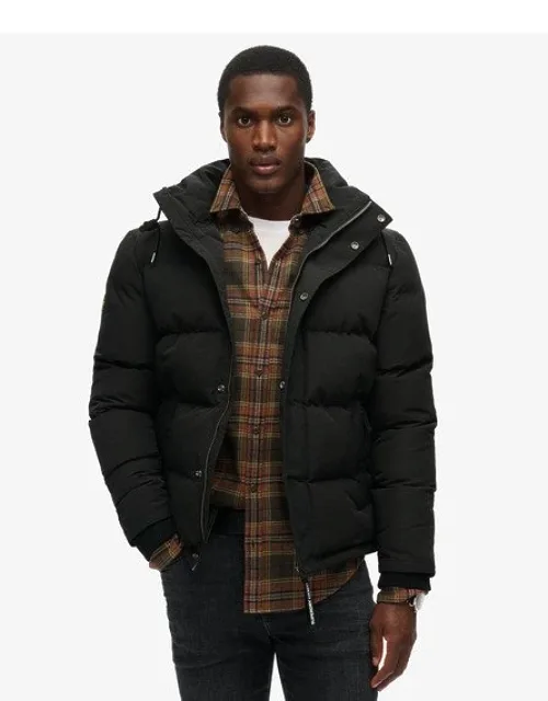 Superdry Everest Short Hooded Puffer Jacket With Hooded Design And Ribbed Cuffs