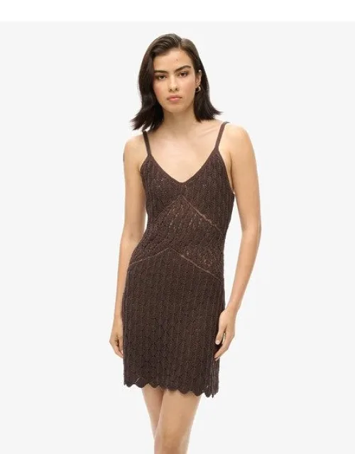Crochet Cami Mini Dress