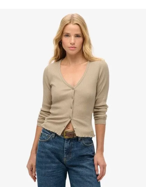 Essential Button Through Long Sleeve Top