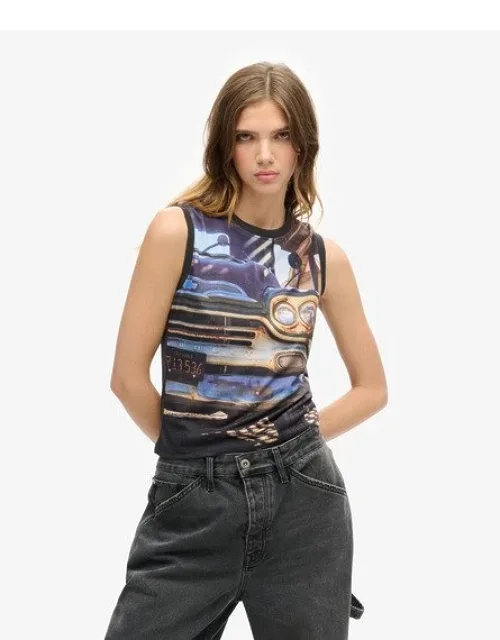 Sub Print Vest Top