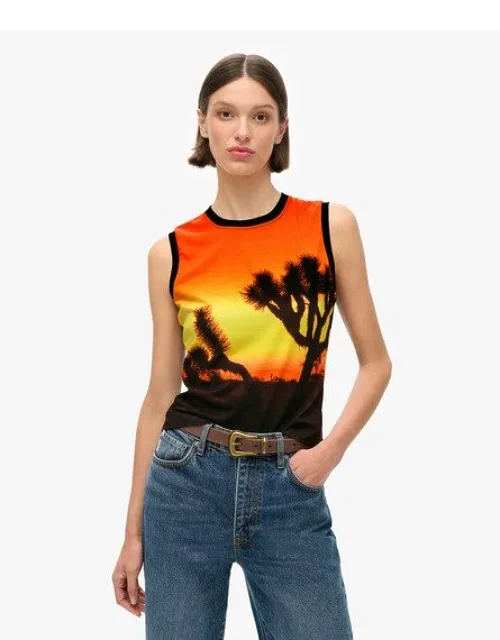 Sub Print Vest Top