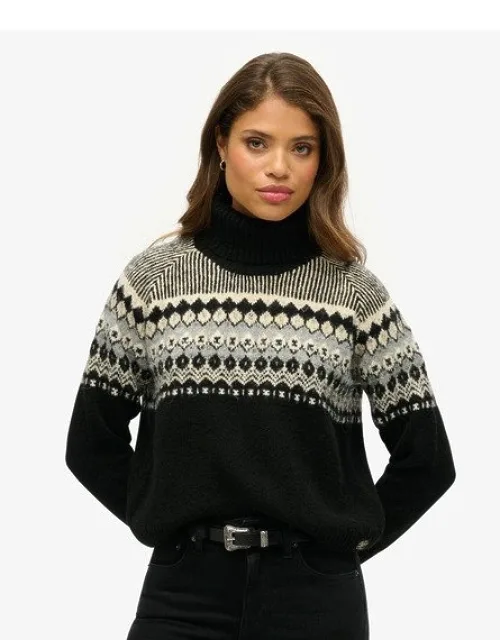Fairisle Pattern Roll Neck Jumper