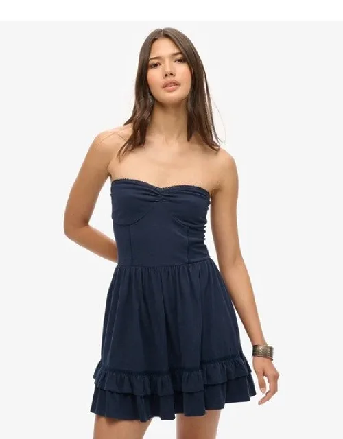 50s Lace Bandeau Mini Dress