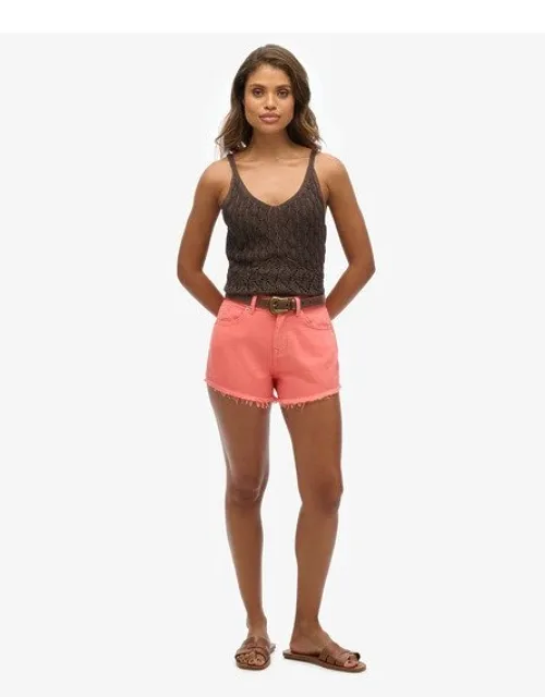 High Rise Denim Shorts