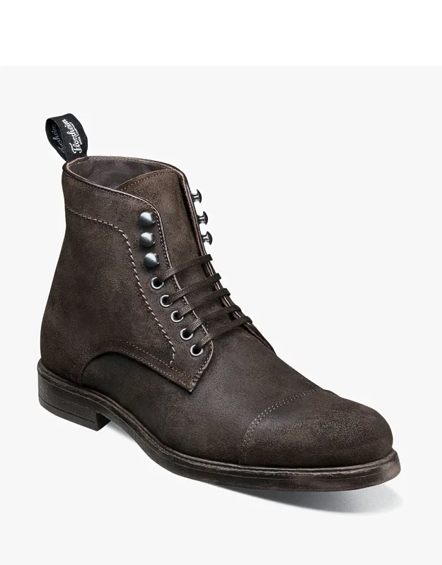Florsheim Shoes Orlando Cap Toe Lace Up Boot With Soft Upper And Eye-catching Contrast Stitching