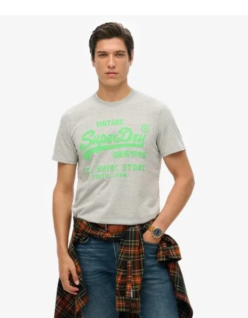 Superdry Neon Vintage Logo T-shirt - Relaxed Fit, Crew Neck