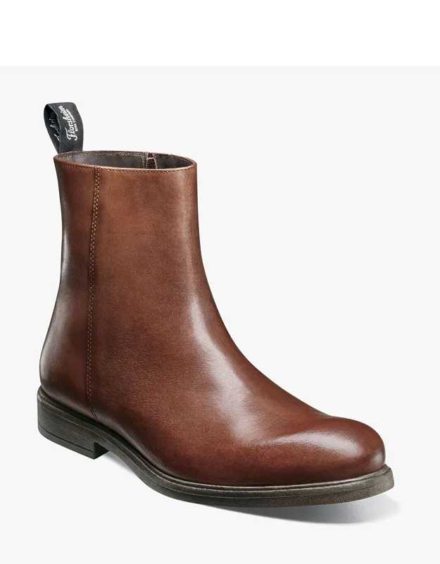Orlando Plain Toe Zip Boots