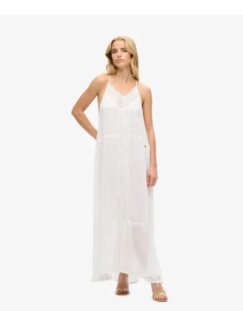 Lace Trim Maxi Dress