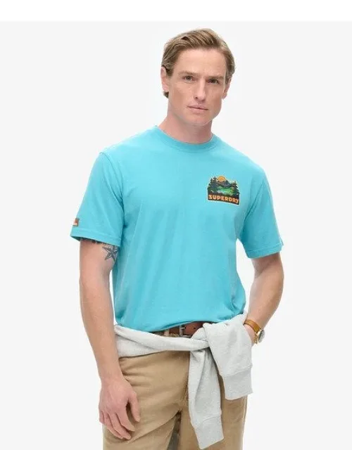 Travel Postcard Chest Print T-shirt