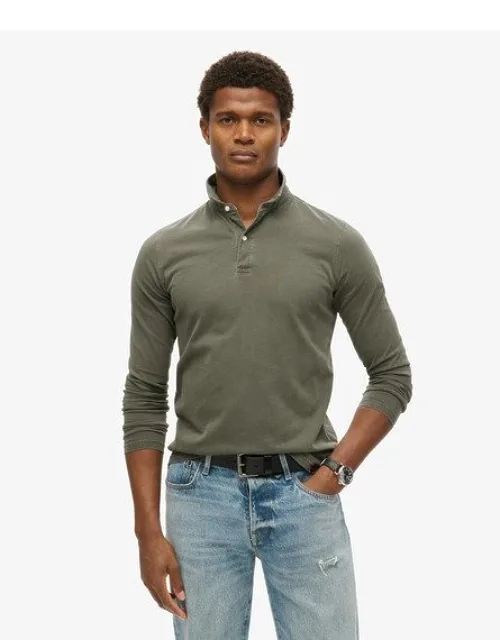 Superdry Studios Long Sleeve Jersey Polo Shirt - Slim Fit, Standard Collar