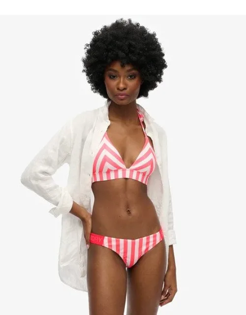 Stripe Triangle Bikini Top