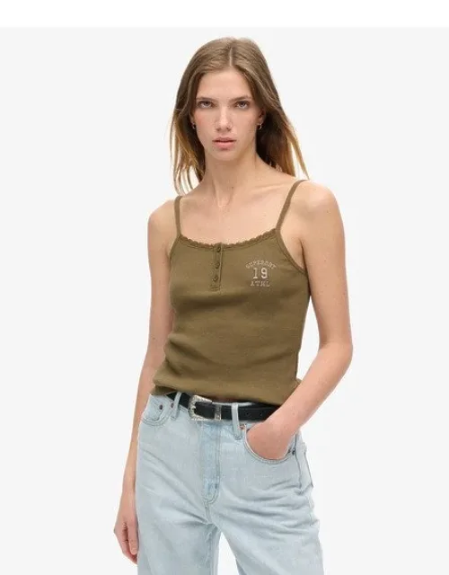 Athletic Essentials Graphic Button Cami