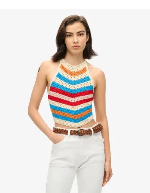 Hanky Hem Halter Crochet Top