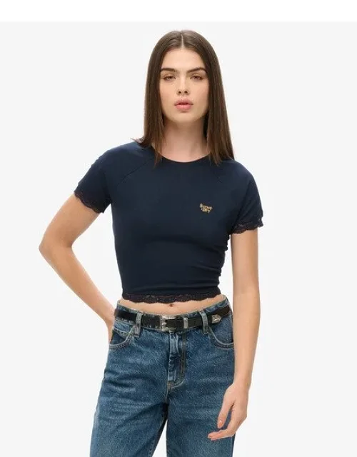 90s Lace Trim T-shirt