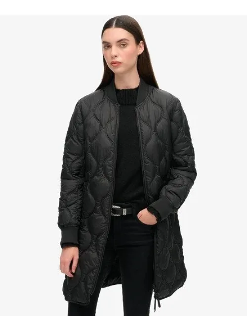 Lightweight Quilted Long Liner Coat