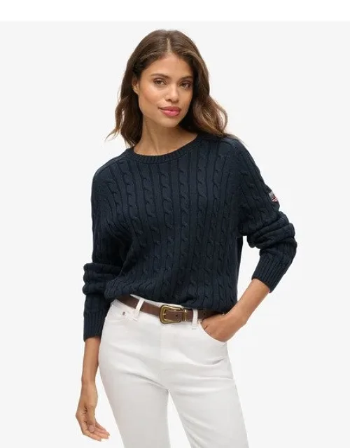 Slouchy Cable Knit Jumper